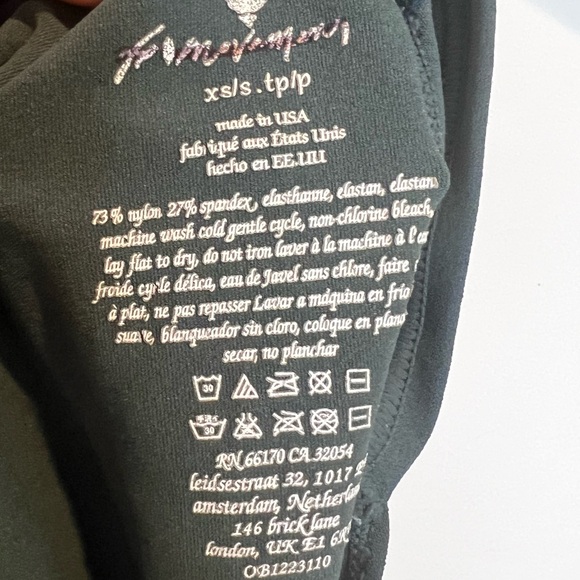 Free People Movement Good Karma Onesie in Rare Dark Teal color XS/S - Picture 5 of 5